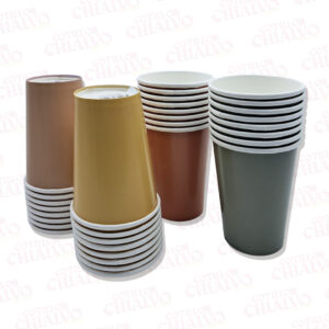 Vaso Polipapel Liso Tierra 8u