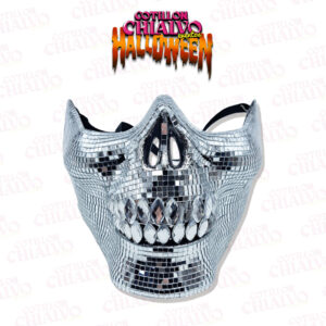 Cubreboca Calavera Brillosa