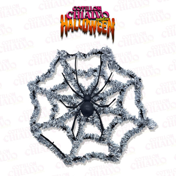 Adorno Lameta Halloween Telaraña