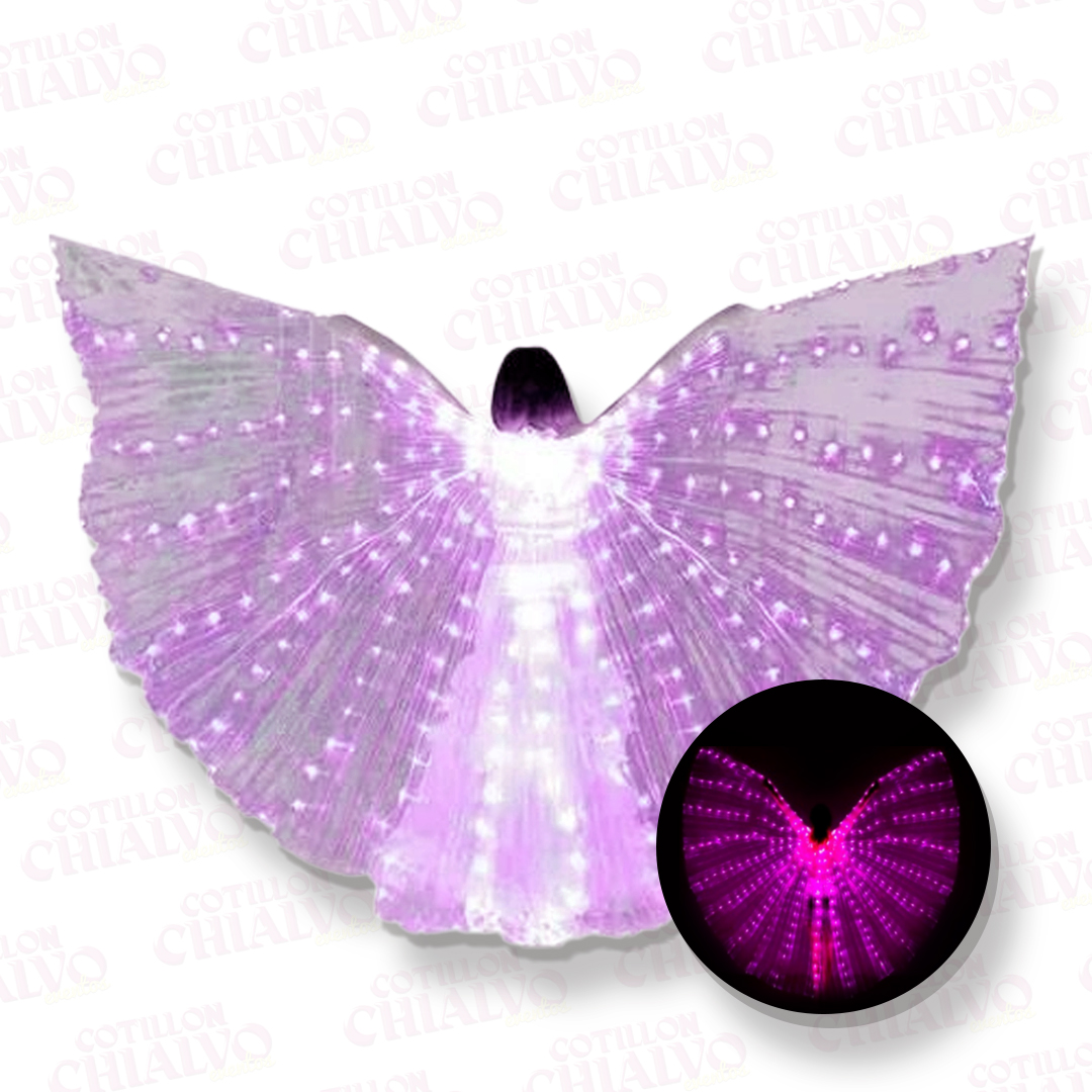 Alas Led Rosas