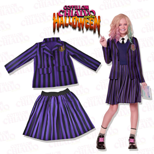 Vestido Merlina Colegio
