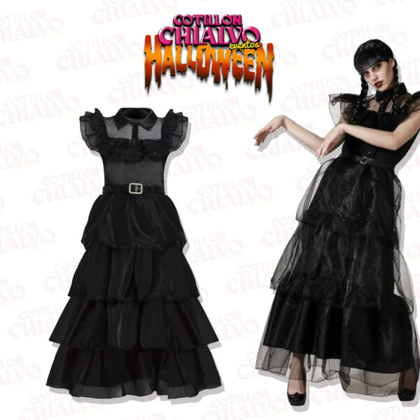 Vestido Merlina Negro