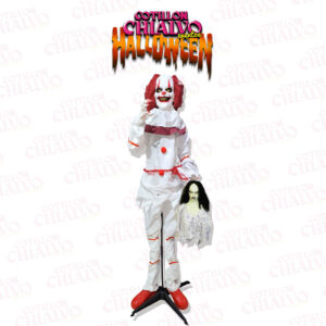 Payaso Malvado Blanco 175cm