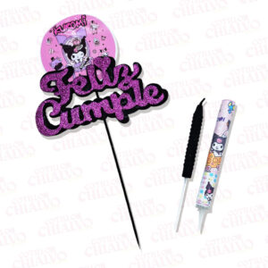 Set Topper Vela Bengala Personajes