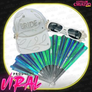 Gorra + Abanico + Anteojo Novia