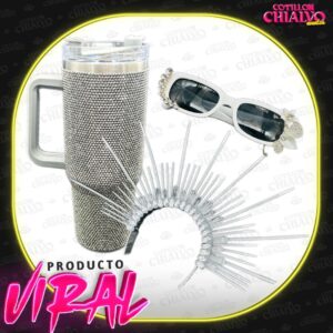 Vaso Quencher + Vincha Premium + Anteojo c/ Strass