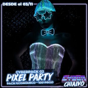 Pack pixel party - 100 productos - Cyber Chialvo