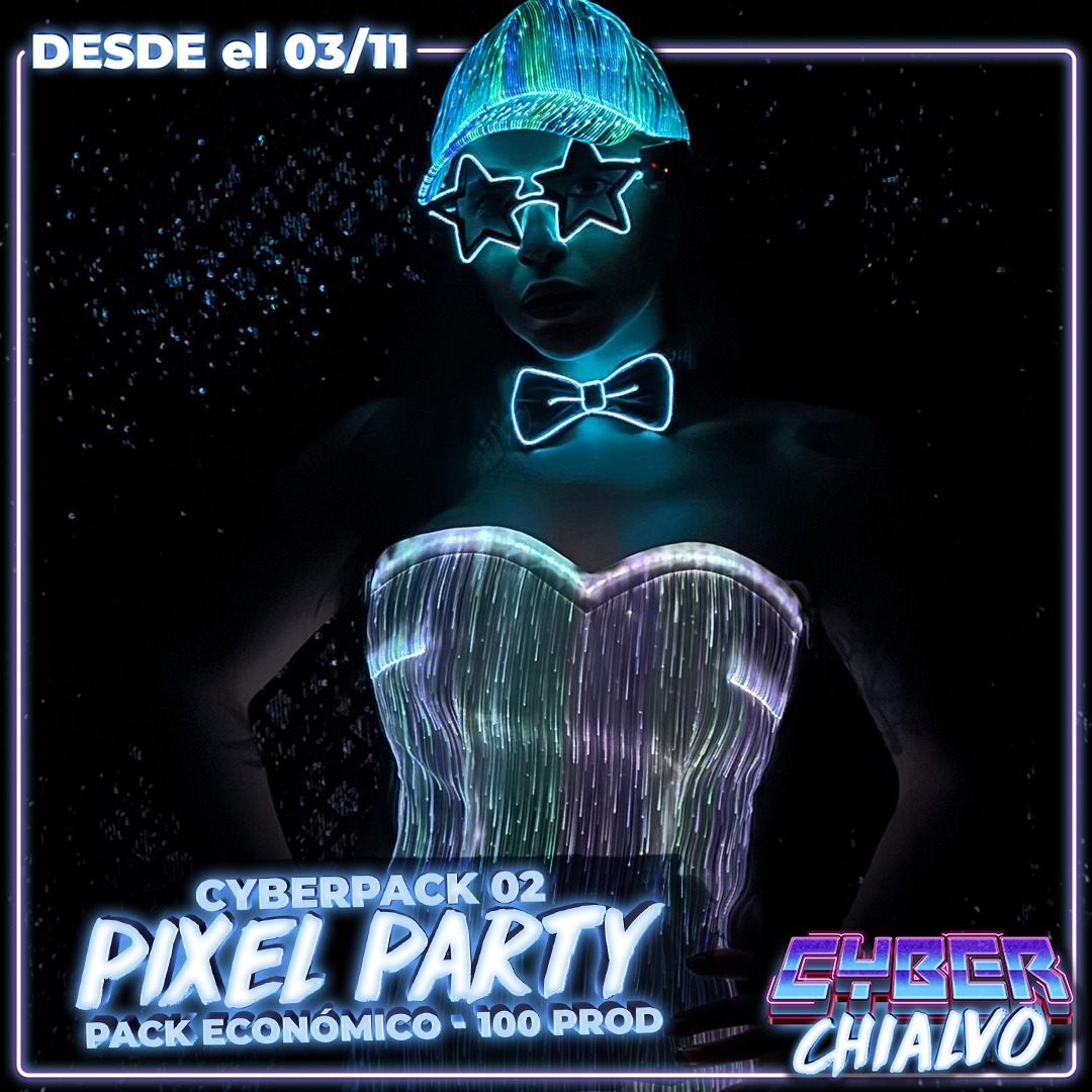 Pack pixel party - 100 productos - Cyber Chialvo