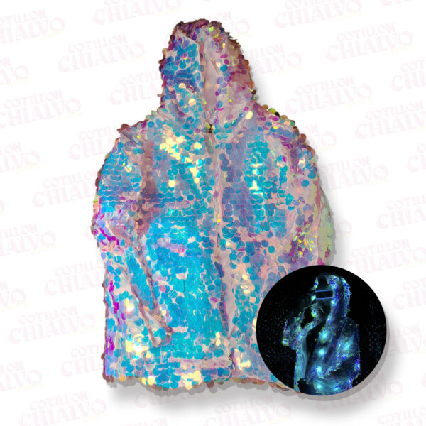 Campera Led Lentejuela