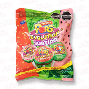 Chupetin Mr Pops Evolution Surtido 432gr