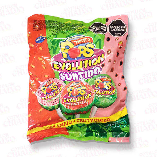 Chupetin Mr Pops Evolution Surtido 432gr