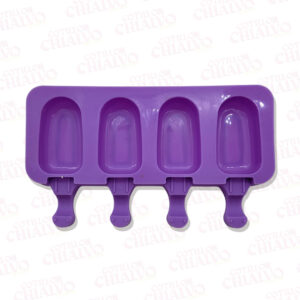 Molde Silicona Helado Paleta 4u