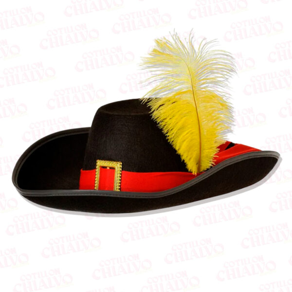 Sombrero Mosquetero Negro
