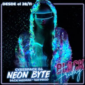 Pack neon byte - 150 productos - Cyber Chialvo