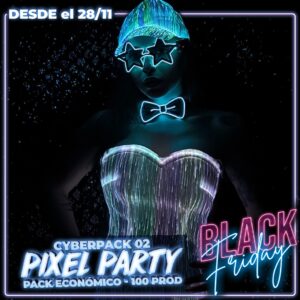 Pack pixel party - 100 productos - Cyber Chialvo