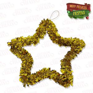 Adorno Lameta Navidad Md Estrella (28cm)