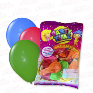 Globo Liso 9" Party Time X 50U