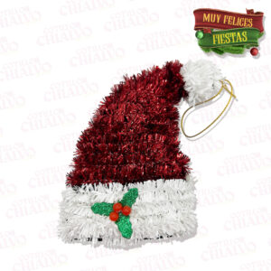 Adorno Lameta Navidad Ch Gorro (13x11cm)