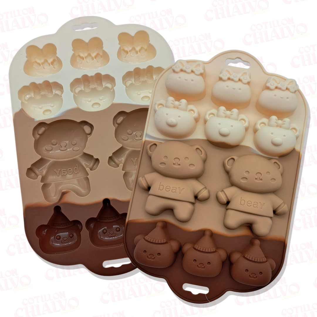 Molde silicona Osito 11u