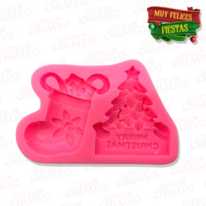 Molde Silicona Navideña Md Rosa