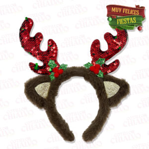 Vincha Cuerno Reno Peluche