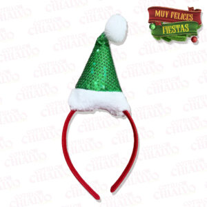 Vincha Gorro Santa C/Lentejuela