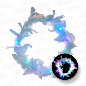 Vincha Corona Pluma Led