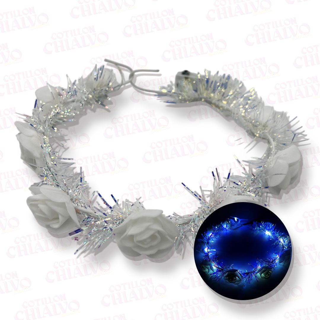 Vincha Corona Lameta Led