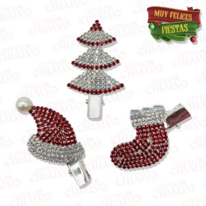 Prensas Navideñas C/Strass 3u