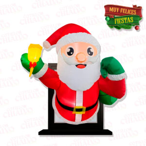 Inflable Santa En La Ventana 1.20mts
